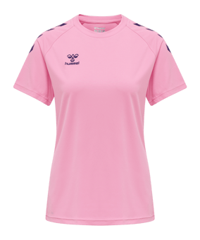 Hummel hmlCORE XK Poly T-Shirt Damen Rosa F3257 - weiss