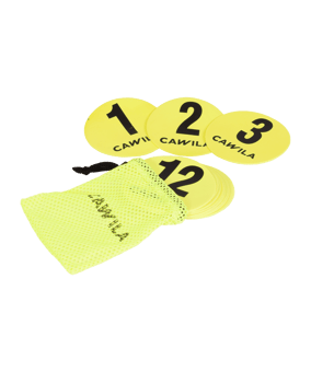 Cawila Floormarker Nr.1-12 Set 12,5 cm Gelb - gelb