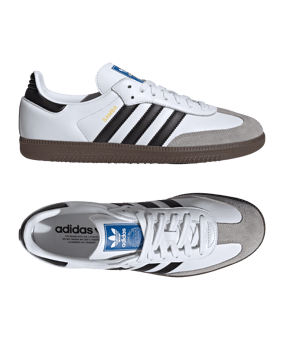 adidas Originals Samba Sneaker Weiss Schwarz - weiss