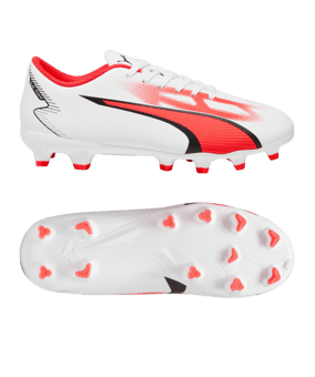 PUMA ULTRA Play FG/AG Breakthrough Jr Kids Weiss Rot F01 - weiss