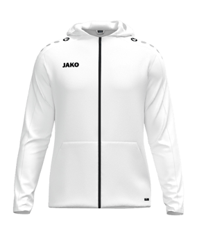 JAKO One Kapuzenjacke Kids Weiß F0 - weiss