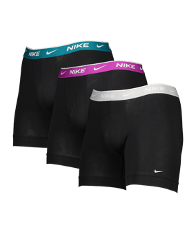Nike Boxer Brief 3er Pack Boxershort Schwarz F5IZ - schwarz