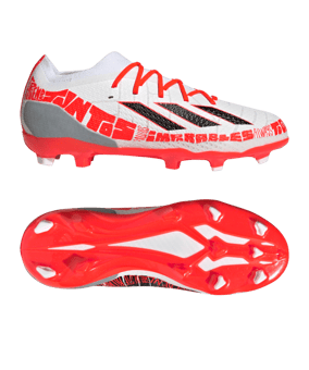 adidas X Speedportal Messi.1 FG Kids Balon te Adoro Weiss Schwarz Rot - weiss