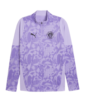 PUMA FC St. Pauli Training 1/4 Zip Sweatshirt Lila F10 - lila