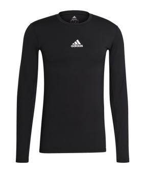 adidas Techfit Shirt langarm Schwarz - schwarz