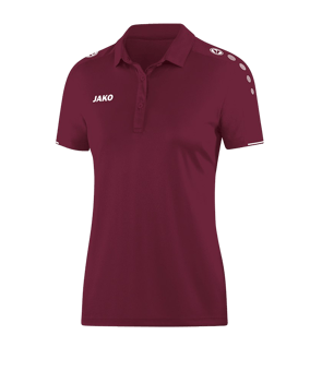 Jako Classico Poloshirt Damen Dunkelrot F14 - rot