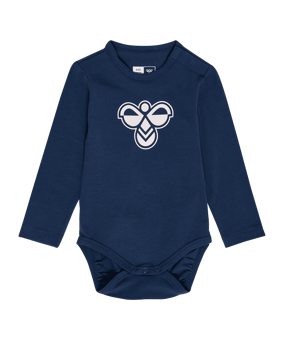 Hummel Mini Logo Body L/S Anzug Kids Blau F7459 - blau