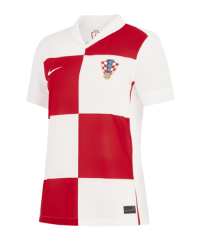 Nike Kroatien Trikot Home EM 2024 Damen Weiss Rot  Weiss F100 - weiss