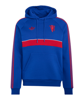 adidas Manchester United Originals Hoody Blau - blau