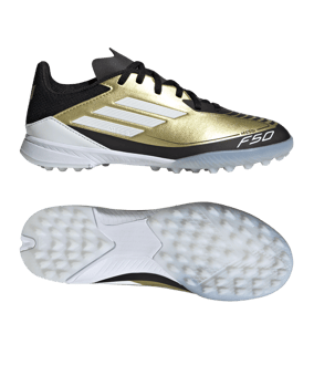 adidas F50 League TF Messi Triunfo Dorado Kids Gold Weiss - gold