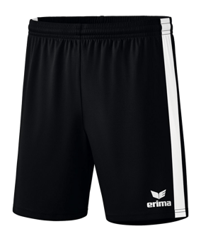Erima Retro Star Shorts Schwarz Weiss - schwarz