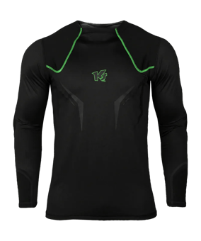 KEEPERsport BasicPadded Longsleeve Underwear Shirt Kids Schwarz