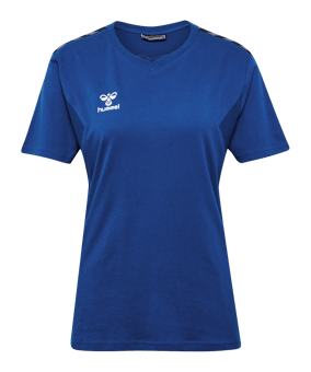 Hummel AUTHENTIC CO T-Shirt Damen Blau F7045