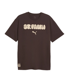 PUMA FC St. Pauli Graphic T-Shirt Braun F01 - braun