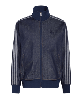 adidas Originals Firebird Adicolor Raw Denim Track Jacke Blau - blau