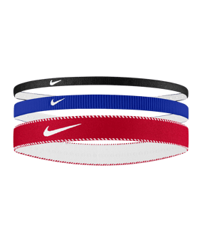 Nike Flex Classic Mixed Width 3PK Stirnband Blau F475 - blau