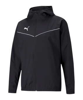 PUMA teamRISE Allwetterjacke Schwarz Weiss F03 - schwarz