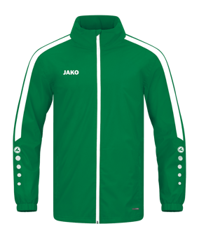 JAKO Power Allwetterjacke Grün Weiss F200 - gruen