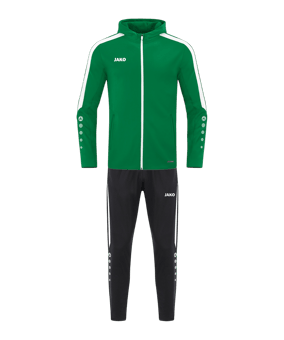 JAKO Polyester Power Kapuze Trainingsanzug Kids Grün F200 - gruen