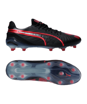 PUMA KING Ultimate FG/AG Teaser Schwarz Rot F01 - schwarz