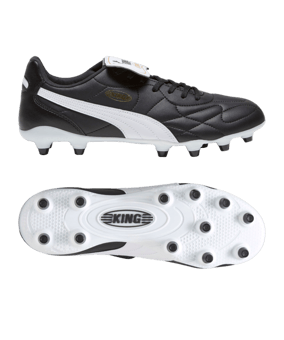 PUMA KING Top FG/AG Schwarz Weiss Gold F01 - schwarz