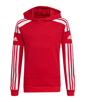 adidas Squadra 21 Hoody Kids Rot Weiss - rot