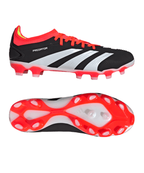 adidas Predator Pro MG Solar Energy Schwarz Weiss Rot - schwarz