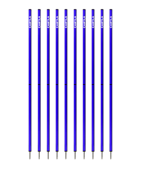 Cawila Academy Slalomstangen 10er Set (33mmx180cm) Blau - blau
