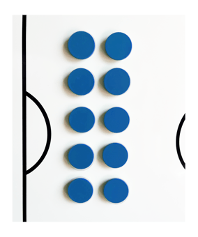 BFP TOP COACH Rundmagnet 10er Set 30mm Blau - blau