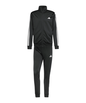 adidas 3 Stripes Trainingsanzug Schwarz - schwarz