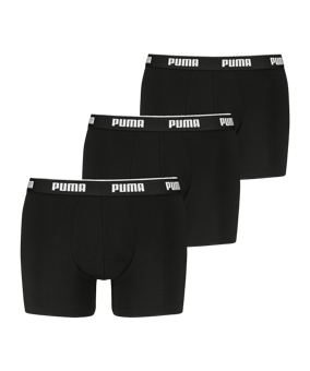 PUMA EVERYDAY BASIC 3er Pack Boxershort Schwarz F001 - schwarz