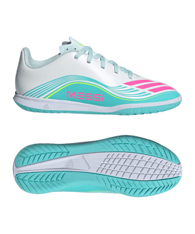 adidas F50 Club IN Messi Aurora Radiante Kids Weiß - weiss