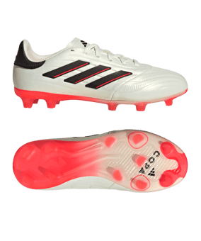adidas COPA Pure 2 Elite FG Solar Energy Kids Weiss Schwarz Rot - weiss