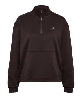 Hummel Yoga Soft Halfzip Jacke Damen Braun F8016 - braun