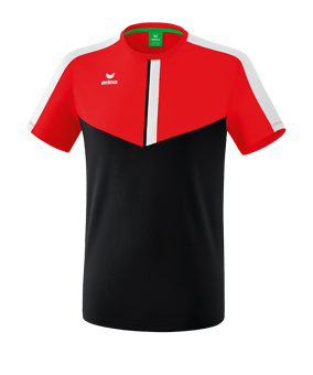 Erima Squad T-Shirt Kids Rot Schwarz - rot