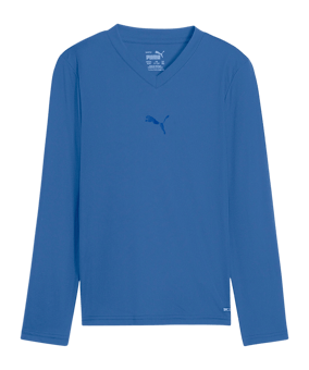PUMA teamGOAL Baselayer Longsleeve Kids Blau F02 - blau