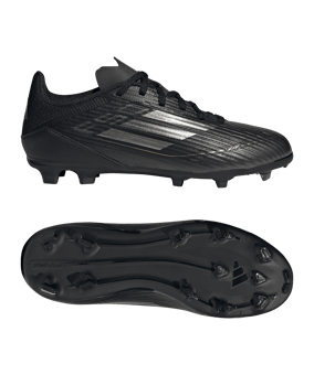adidas F50 League FG/MG Dark Spark Kids Schwarz - schwarz