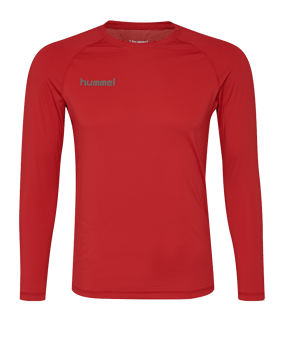 Hummel First Performance Langarmshirt Rot F3062 - rot