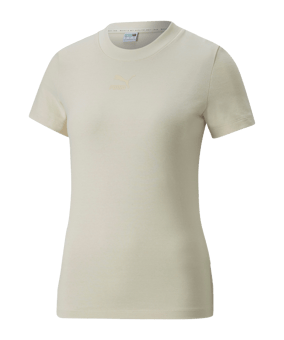PUMA Classics Slim T-Shirt Damen Weiss F99 - weiss