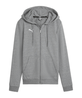 PUMA teamGOAL Casuals Kapuzenjacke Damen Grau F33 - grau