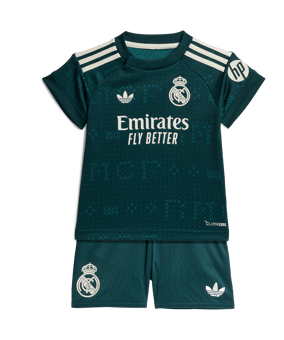 adidas Real Madrid Trikot Set Away 2026/2027 Kids Grün - gruen