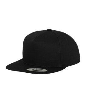 Merch 5 Panel Classic Snapback Cap Black Black - schwarz