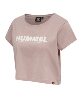 Hummel Legacy Cropped T-Shirt Damen Rosa F4852 - rosa