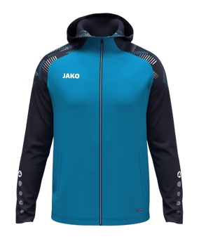 JAKO Sonic Kapuzenjacke Damen Blau F276 - blau