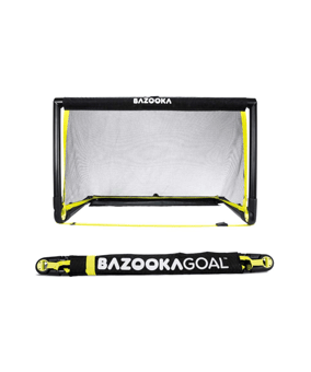 BAZOOKAGOAL Telescoptor 120x75 cm Schwarz Gelb - schwarz