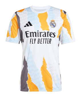 adidas Real Madrid Prematch Shirt 2024/2025 Weiss - weiss
