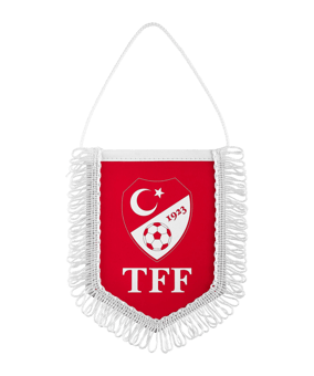 Türkei TFF Wimpel Auto EM 2024 Rot - rot
