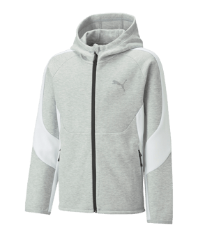 PUMA EVOSTRIPE Kapuzenjacke Kids Grau F04