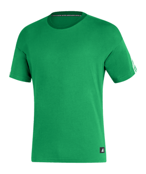 adidas 3 Stripes T-Shirt Grün - gruen