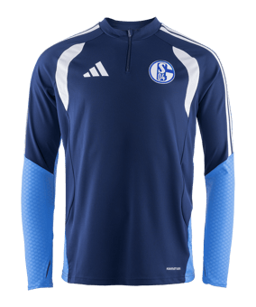 adidas FC Schalke 04 Team Training Zip Top Blau - blau